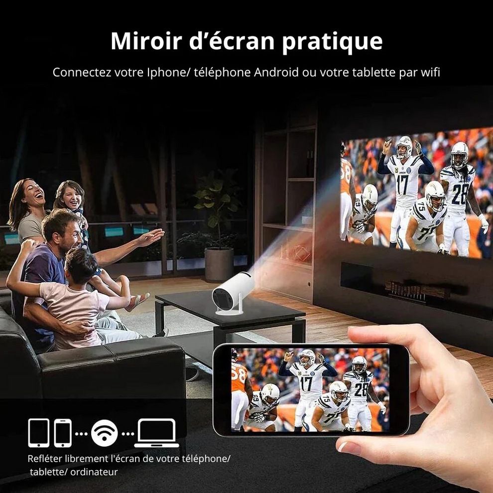 Projecteur Ultra HD - Mini projecteur portable